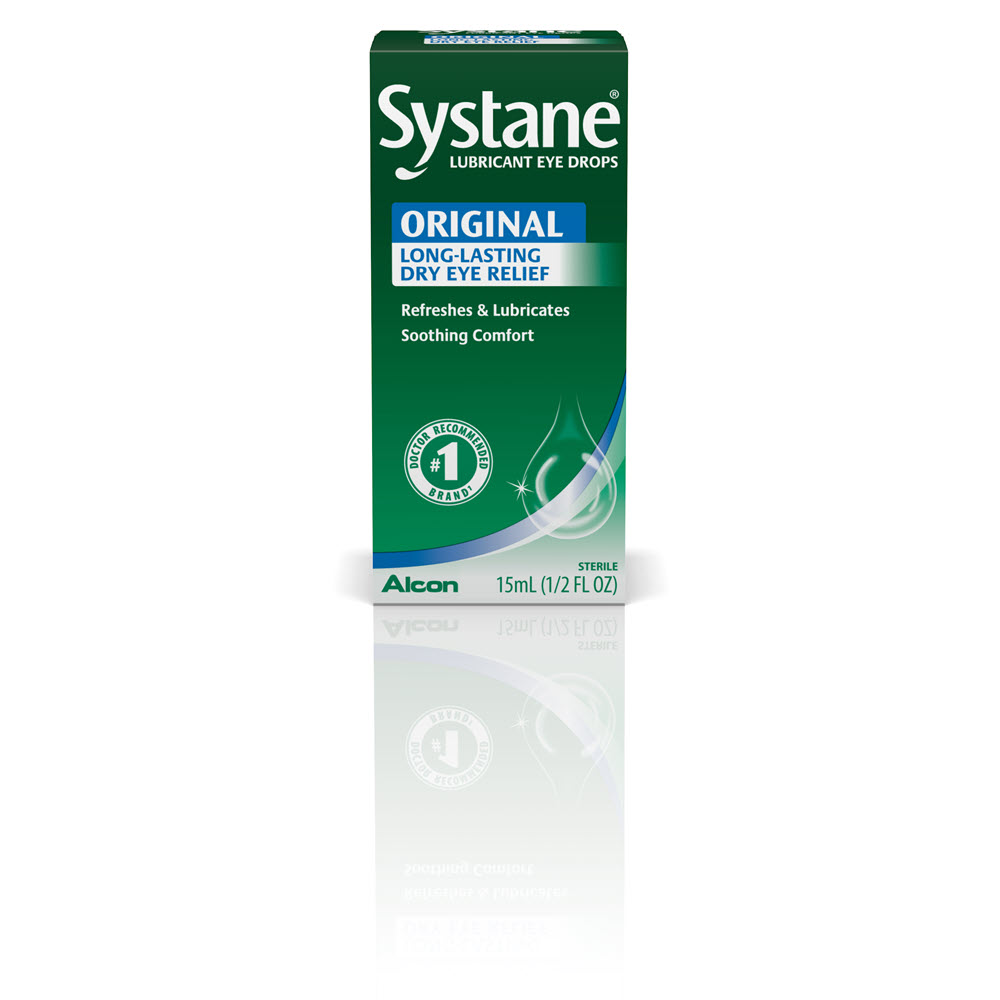 Systane Lubricant Eye Drops Original box