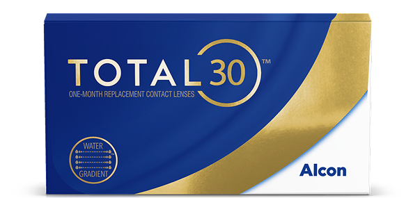 product box for Total30 monthly color contact lenses by Alcon