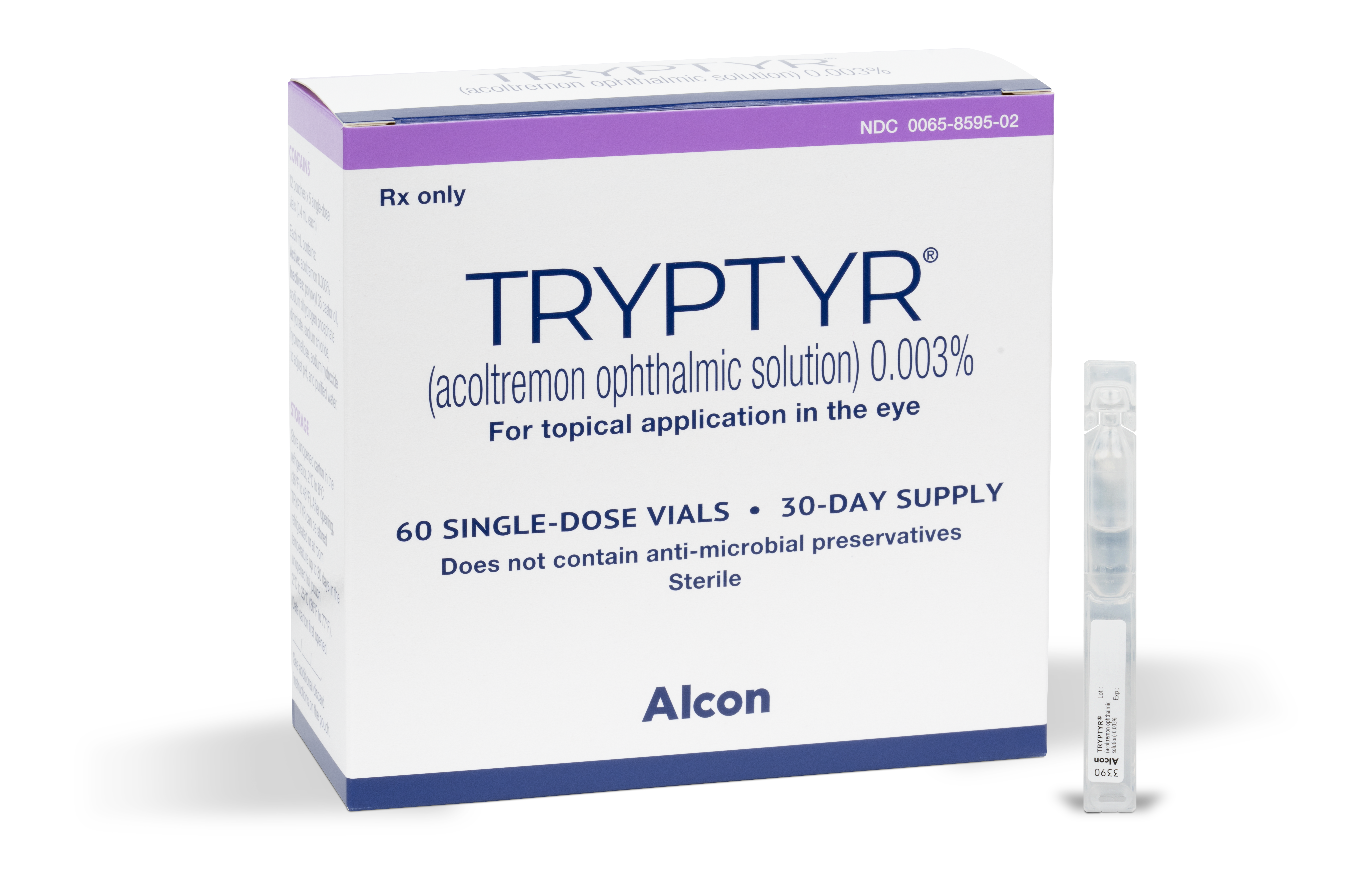 TRYPTYR® Vial and box product shot