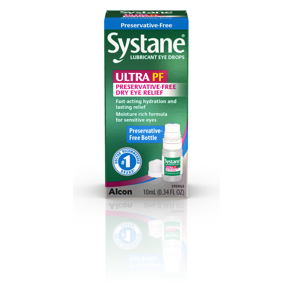 Systane Ultra Preservative-free Lubricant Eye Drops vial box