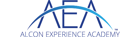 official logo for AEA, Alcon Experience Academy