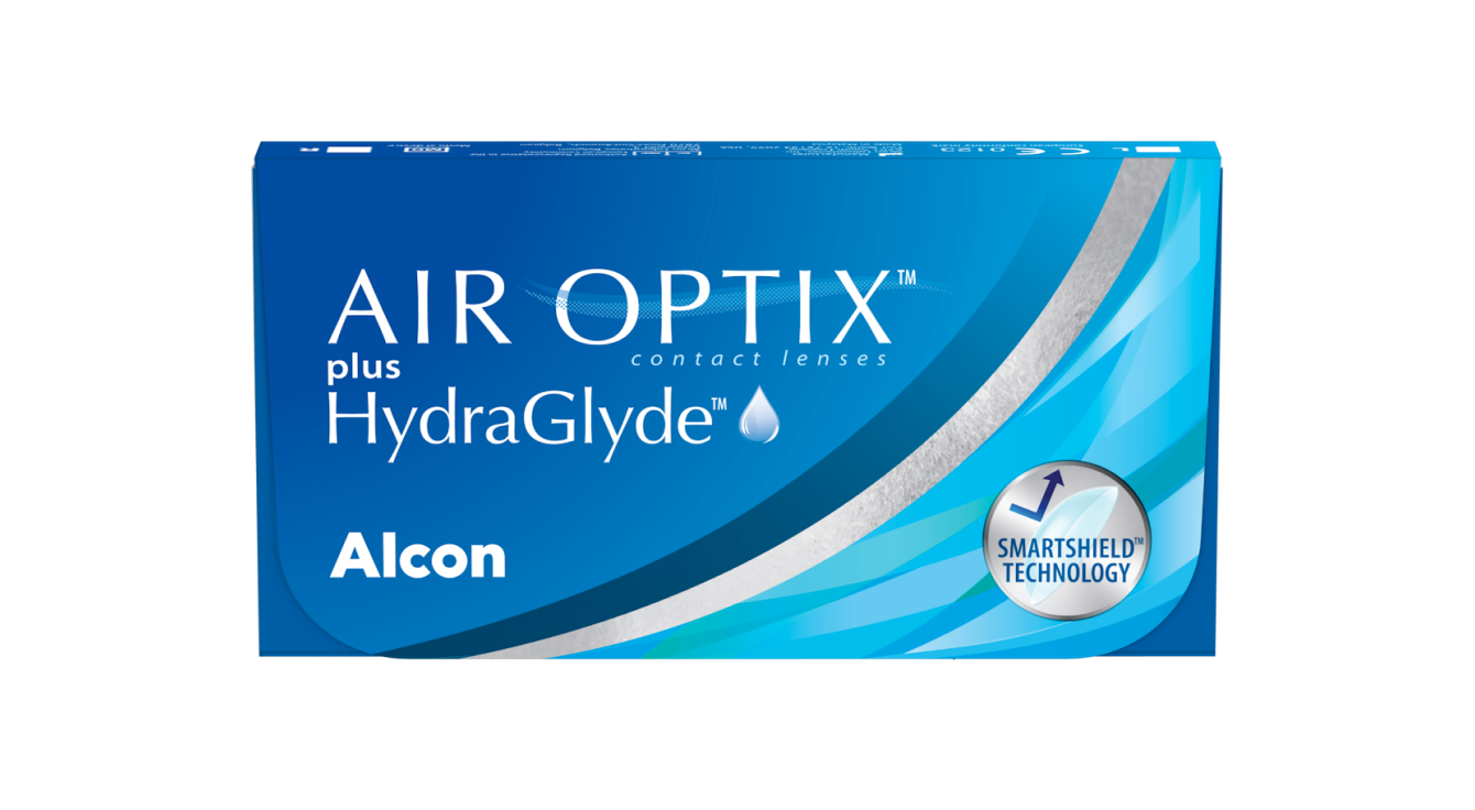 AIR OPTIX plus HydraGlyde contact lens pack