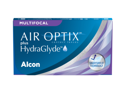 AIR OPTIX plus HydraGlyde Multifocal contact lens pack