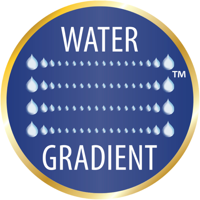 Water gradient logo
