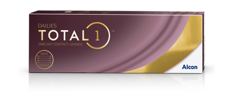 Produktverpackung für Dailies Total1 Tageskontaktlinsen von Alcon