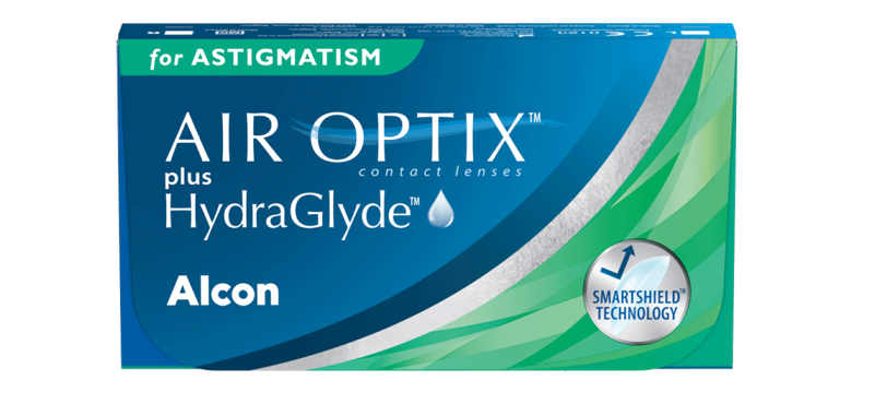 AIR OPTIX PLUS HYDRAGLYDE for astigmatism packshot