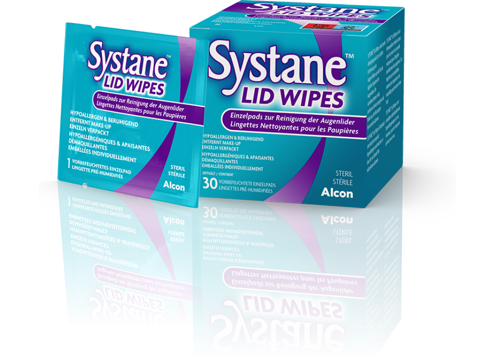 Systane lid wipes packshot