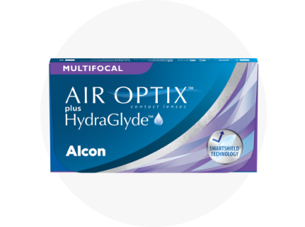 AIR OPTIX plus HydraGlyde Multifocal contact lens pack